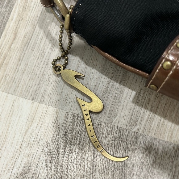 NWT Rampage Fifty Five Large Western Shoulder Bag Purse Black Brown Adjustable - Picture 5 of 12